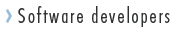 Software developers Software developers